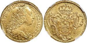 6400 Reis Brazil Gold Joseph I of Portugal (1714-1777)