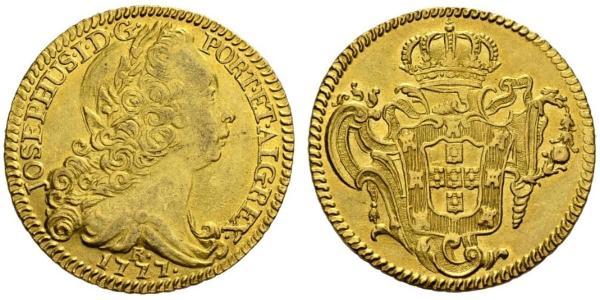 6400 Reis Brazil Gold Joseph I of Portugal (1714-1777)