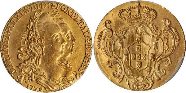 6400 Reis Brazil Gold Peter III of Portugal (1717-1786)