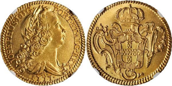 6400 Reis Brazil Gold Joseph I of Portugal (1714-1777)