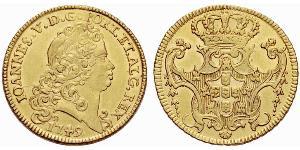 6400 Reis Kingdom of Portugal (1139-1910) Gold Johann V. von Portugal (1689-1750)