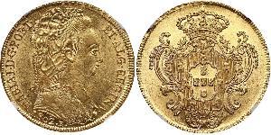 6400 Reis Kingdom of Portugal (1139-1910) / Brasilien Gold Maria I. von Portugal (1734-1816)