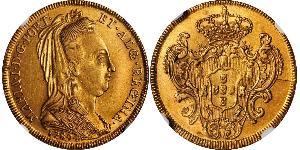 6400 Reis Kingdom of Portugal (1139-1910) / Brasilien Gold Maria I. von Portugal (1734-1816)