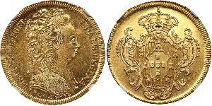 6400 Reis Kingdom of Portugal (1139-1910) / Brasilien Gold Maria I. von Portugal (1734-1816)