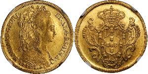 6400 Reis Kingdom of Portugal (1139-1910) / Brasilien Gold Maria I. von Portugal (1734-1816)