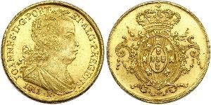 6400 Reis Brésil Or Jean VI de Portugal (1767-1826)