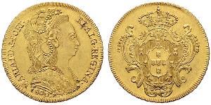 6400 Reis Brésil / Royaume de Portugal (1139-1910) Or Marie I de Portugal (1734-1816)