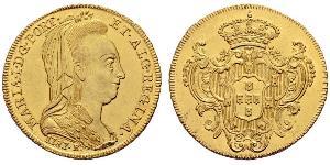 6400 Reis Brésil / Royaume de Portugal (1139-1910) Or Marie I de Portugal (1734-1816)