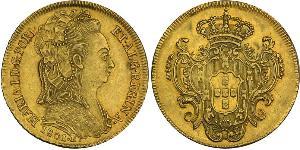 6400 Reis Brésil / Royaume de Portugal (1139-1910) Or Marie I de Portugal (1734-1816)