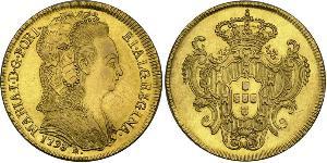 6400 Reis Brésil / Royaume de Portugal (1139-1910) Or Marie I de Portugal (1734-1816)