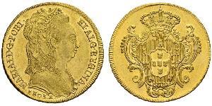 6400 Reis Brésil / Royaume de Portugal (1139-1910) Or Marie I de Portugal (1734-1816)