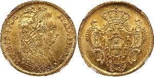 6400 Reis Brésil / Royaume de Portugal (1139-1910) Or Marie I de Portugal (1734-1816)