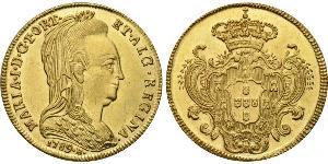 6400 Reis Brésil / Royaume de Portugal (1139-1910) Or Marie I de Portugal (1734-1816)