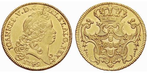 6400 Reis Royaume de Portugal (1139-1910) Or Jean V de Portugal (1689-1750)