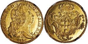 6400 Reis Brasil Oro Joseph I of Portugal (1714-1777)