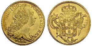 6400 Reis Brasil Oro Joseph I of Portugal (1714-1777)