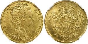 6400 Reis Brasil / Reino de Portugal (1139-1910) Oro María I de Portugal (1734-1816)