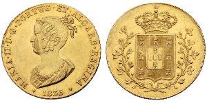 6400 Reis Reino de Portugal (1139-1910) Oro María II de Portugal (1819-1853)