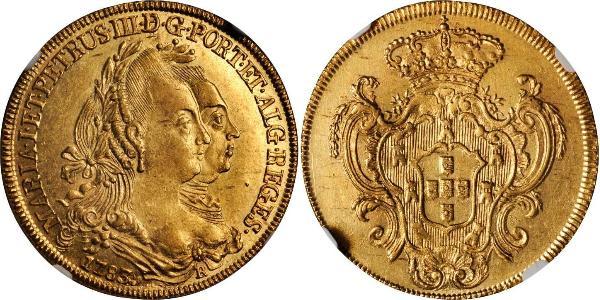 6400 Reis 巴西 金 Peter III of Portugal (1717-1786)