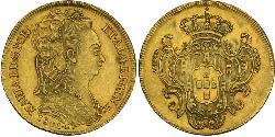 6400 Reis 巴西 / 葡萄牙王國 (1139 - 1910) 金 Maria I of Portugal (1734-1816)