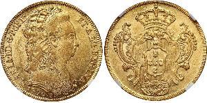 6400 Reis 巴西 / 葡萄牙王國 (1139 - 1910) 金 Maria I of Portugal (1734-1816)