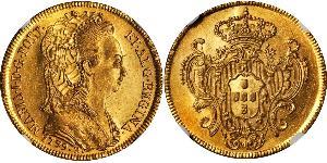 6400 Reis 巴西 / 葡萄牙王國 (1139 - 1910) 金 Maria I of Portugal (1734-1816)