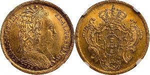 6400 Reis 巴西 / 葡萄牙王國 (1139 - 1910) 金 Maria I of Portugal (1734-1816)