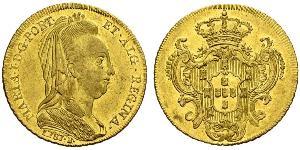 6400 Reis 巴西 / 葡萄牙王國 (1139 - 1910) 金 Maria I of Portugal (1734-1816)