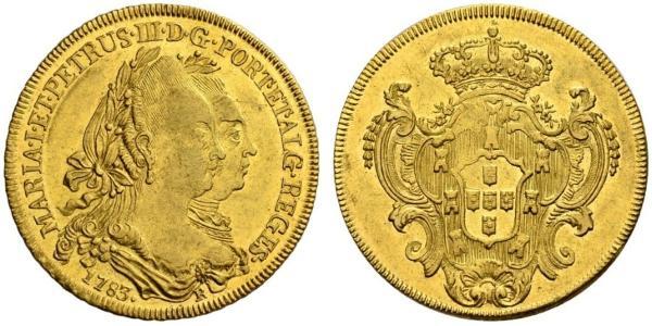 6400 Рейс Бразилия Золото Педру III король Португалии (1717-1786)