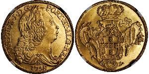 6400 Рейс Бразилія Золото Joseph I of Portugal (1714-1777)