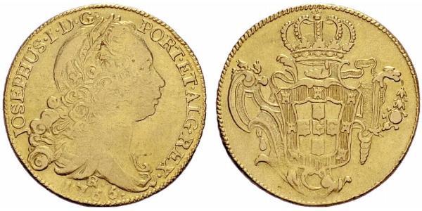 6400 Рейс Бразилія Золото Joseph I of Portugal (1714-1777)