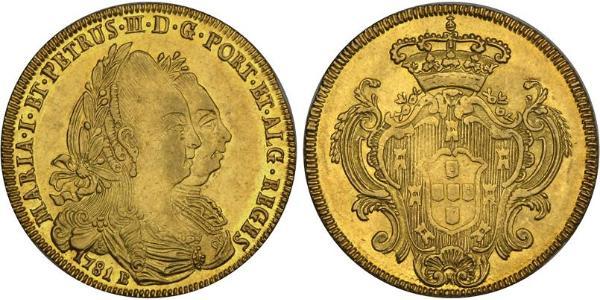 6400 Рейс Бразилія Золото Педру III король Португалії (1717-1786)