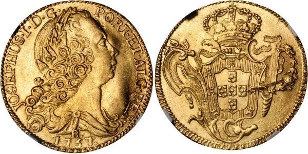 6400 Рейс Бразилія Золото Joseph I of Portugal (1714-1777)