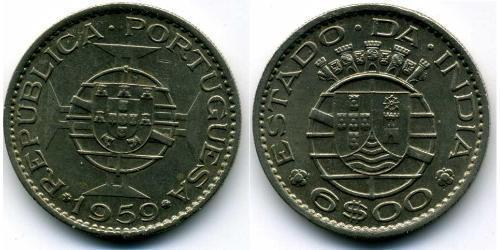 6 Escudo India portuguesa (1510-1961) Níquel/Cobre 