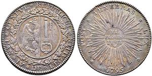 6 Florin / 1/2 Thaler Schweiz Silber 
