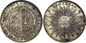 6 Florin / 1/2 Thaler Schweiz Silber 