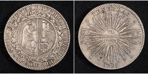 6 Florin / 1/2 Thaler 瑞士 銀 