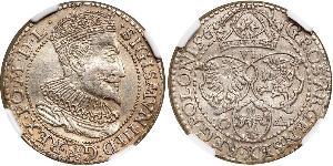 6 Grosh República de las Dos Naciones (1569-1795) Plata Sigismund III