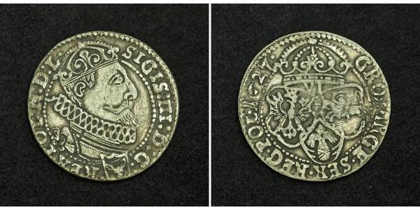 6 Grosh República de las Dos Naciones (1569-1795) Plata Sigismund III