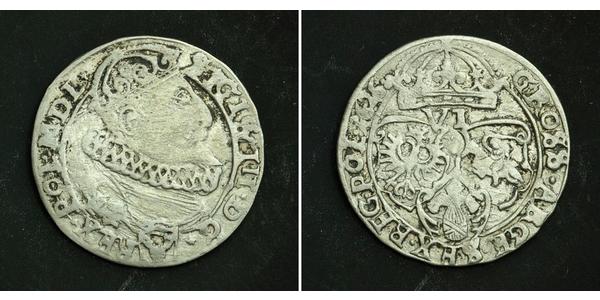 6 Grosh República de las Dos Naciones (1569-1795) Plata Sigismund III