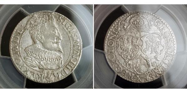 6 Grosh Polish-Lithuanian Commonwealth (1569-1795) 銀 Sigismund III of Poland