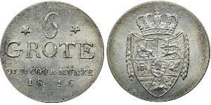 6 Grote States of Germany Silber Peter Friedrich Wilhelm (1754 - 1823)