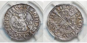 6 Kreuzer Ååstenrik Argent Ferdinand Ier du Saint-Empire (1503-1564)