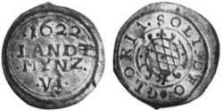 6 Kreuzer Ducato di Baviera (907 - 1623) Argento Massimiliano I di Baviera (elettore)(1573 – 1651)