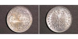 6 Kreuzer Germania Argento 