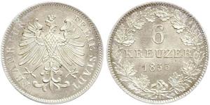 6 Kreuzer Germania Argento 