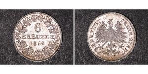 6 Kreuzer Germania Argento 