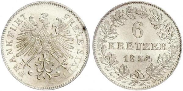 6 Kreuzer Germania Argento 