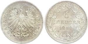 6 Kreuzer Alemania Plata 