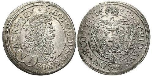 6 Kreuzer Austria Plata 
